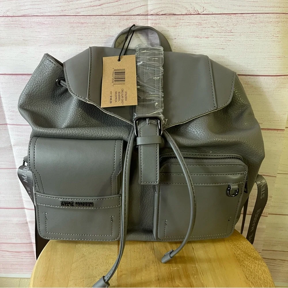 Steve Madden NWT Circular Grey‎ BDarryl Backpack